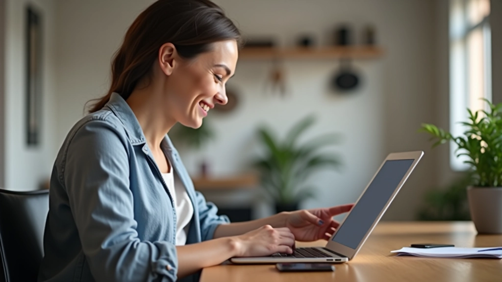 Uživatel se usmívá při prohlížení rychle načítající se galerie na tabletu